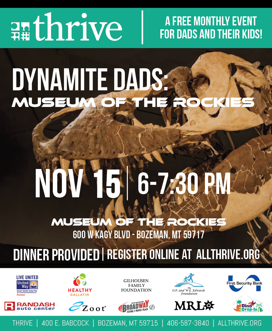 dynamite dads november event flyer
