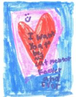 card from student to mentor blue with red heart